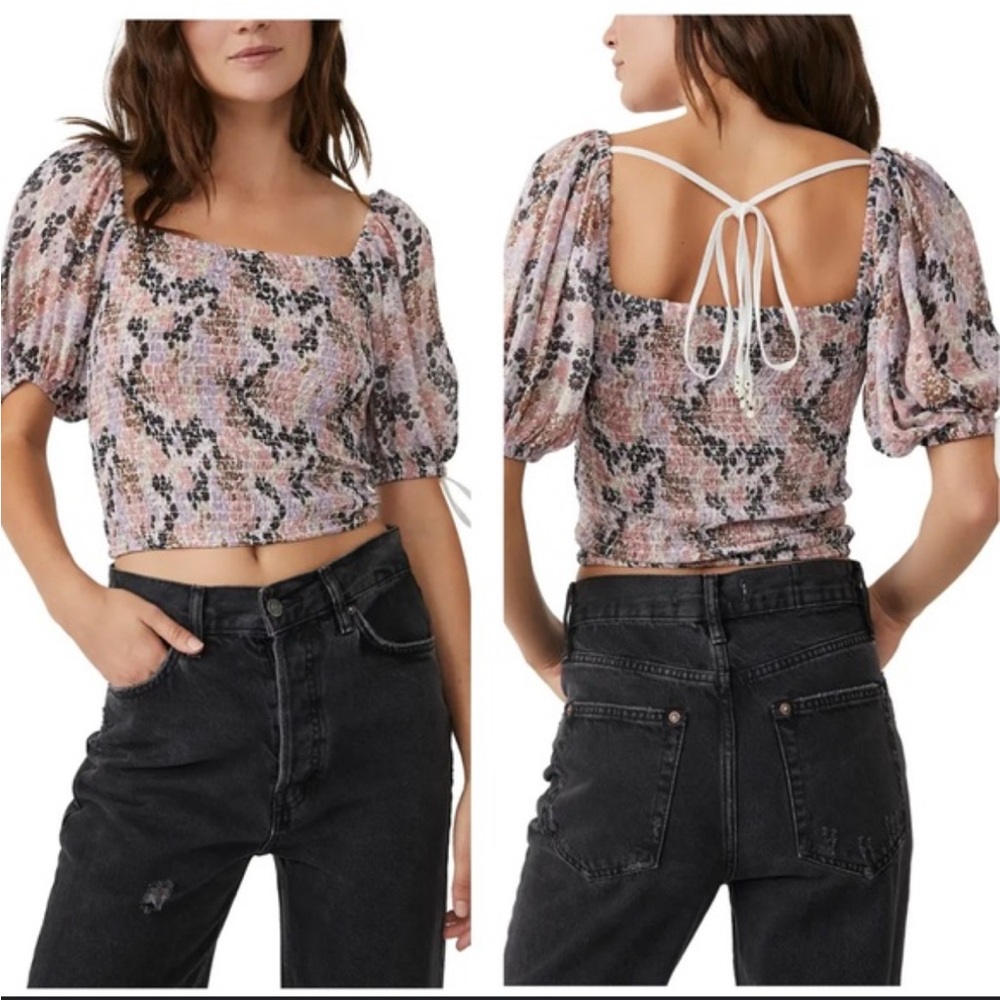 NWT Free People Back on Top Crop Top Size Large